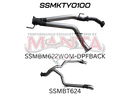 TOYOTA LANDCRUISER VDJ200 SERIES 3 INCH DPF BACK STAINLESS EXHAUST TWIN 3 INCH TAILPIPE