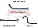 TOYOTA LANDCRUISER PRADO GDJ150 2.8L DPF BACK 3" EXHAUST 2015 on.