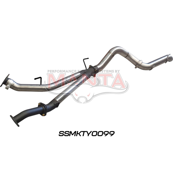 TOYOTA VDJ200 SERIES STAINLESS 3 INCH DPF BACK EXHAUST W/4INCH TAILPIPE