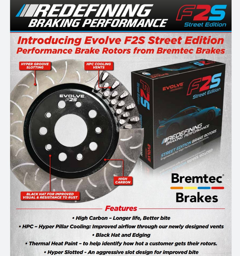 Toyota Hilux N80 series Performance Brake rotor and pad set.