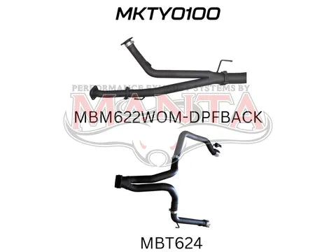 TOYOTA LANDCRUISER VDJ200 DIESEL 3" DPF BACK TWIN 3" TAILPIPE